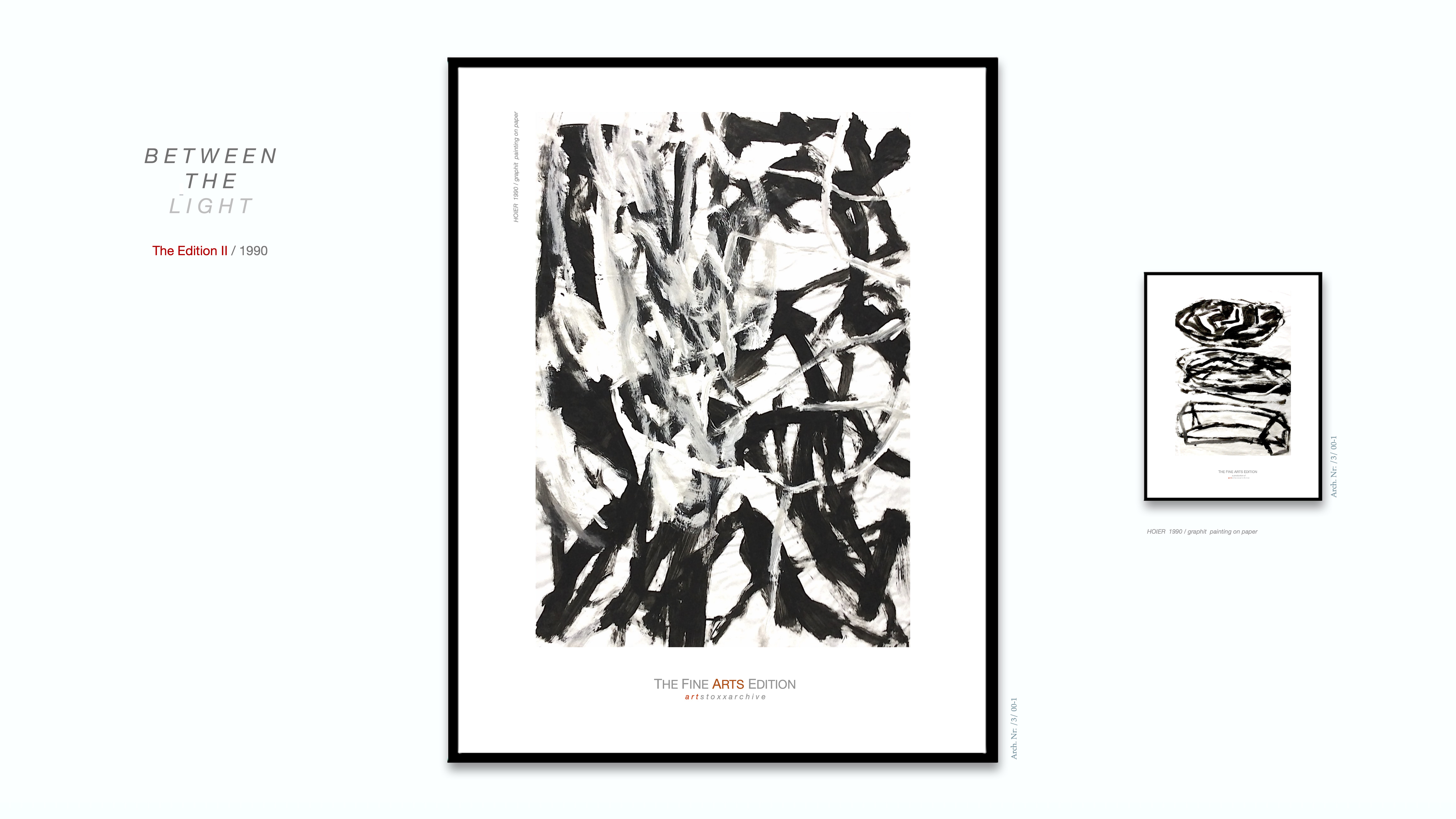 BETWEEN THE LIGHT / Heiner H. Hoier / Hoier.works / Arch. Nr.: /3/00-1 - graphite on tissue-paper