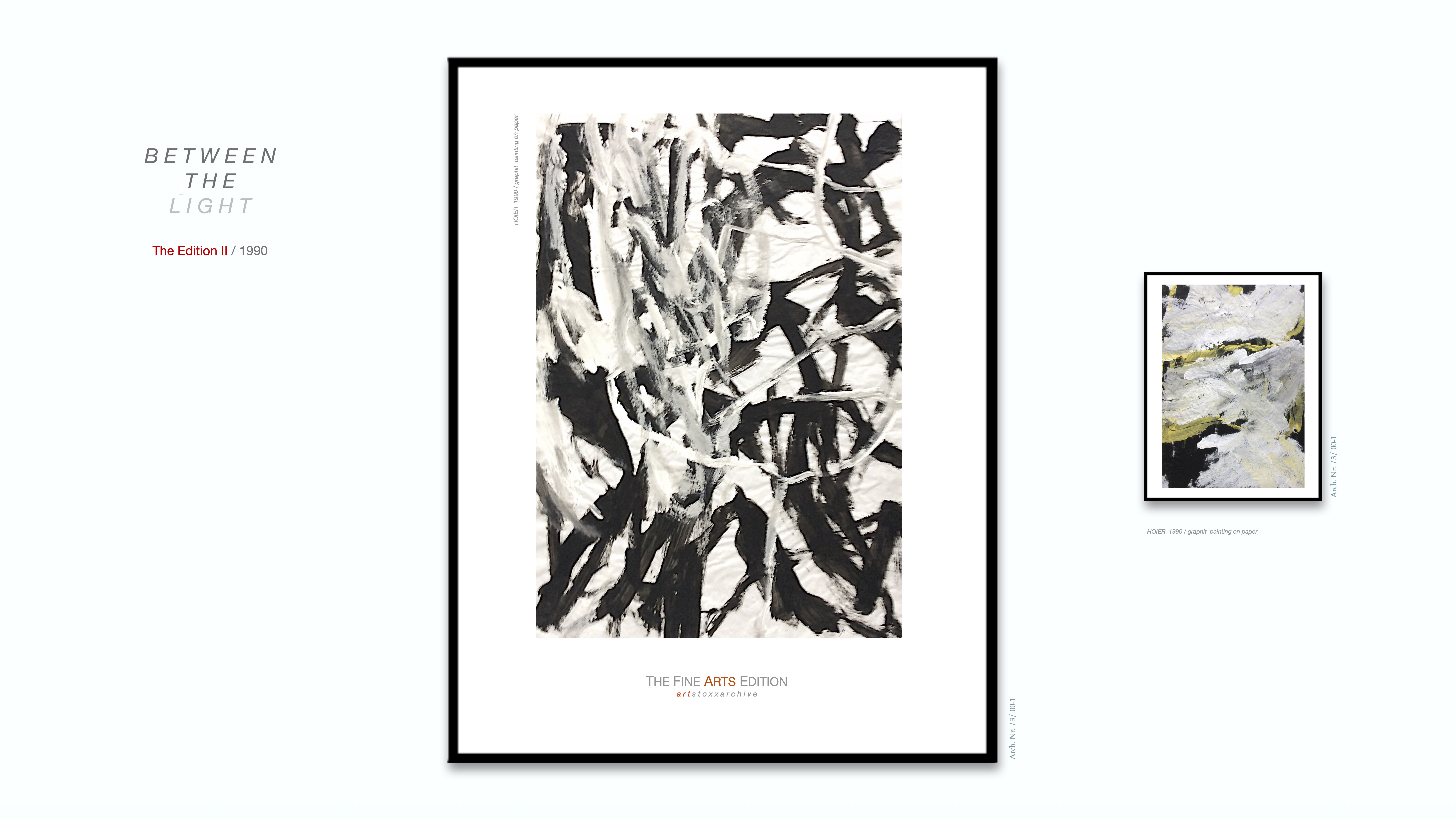BETWEEN THE LIGHT / Heiner H. Hoier / Hoier.works / Arch. Nr.: /3/00-15 - graphite on tissue-paper